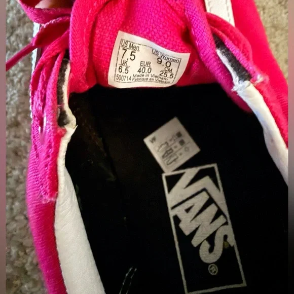 VANS OLD SKOOL STACKED LOGO STACK, CABARET, SIZE 9 WOMENS - Picture 7 of 15